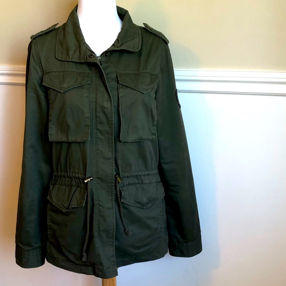 Women’s Tommy Hilfiger Size XS Army Green Military Style Jacket